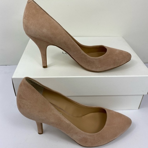 INC International Concepts Zitah Pointed Toe Pump Sz7.5M Blush Suede - Picture 6 of 12